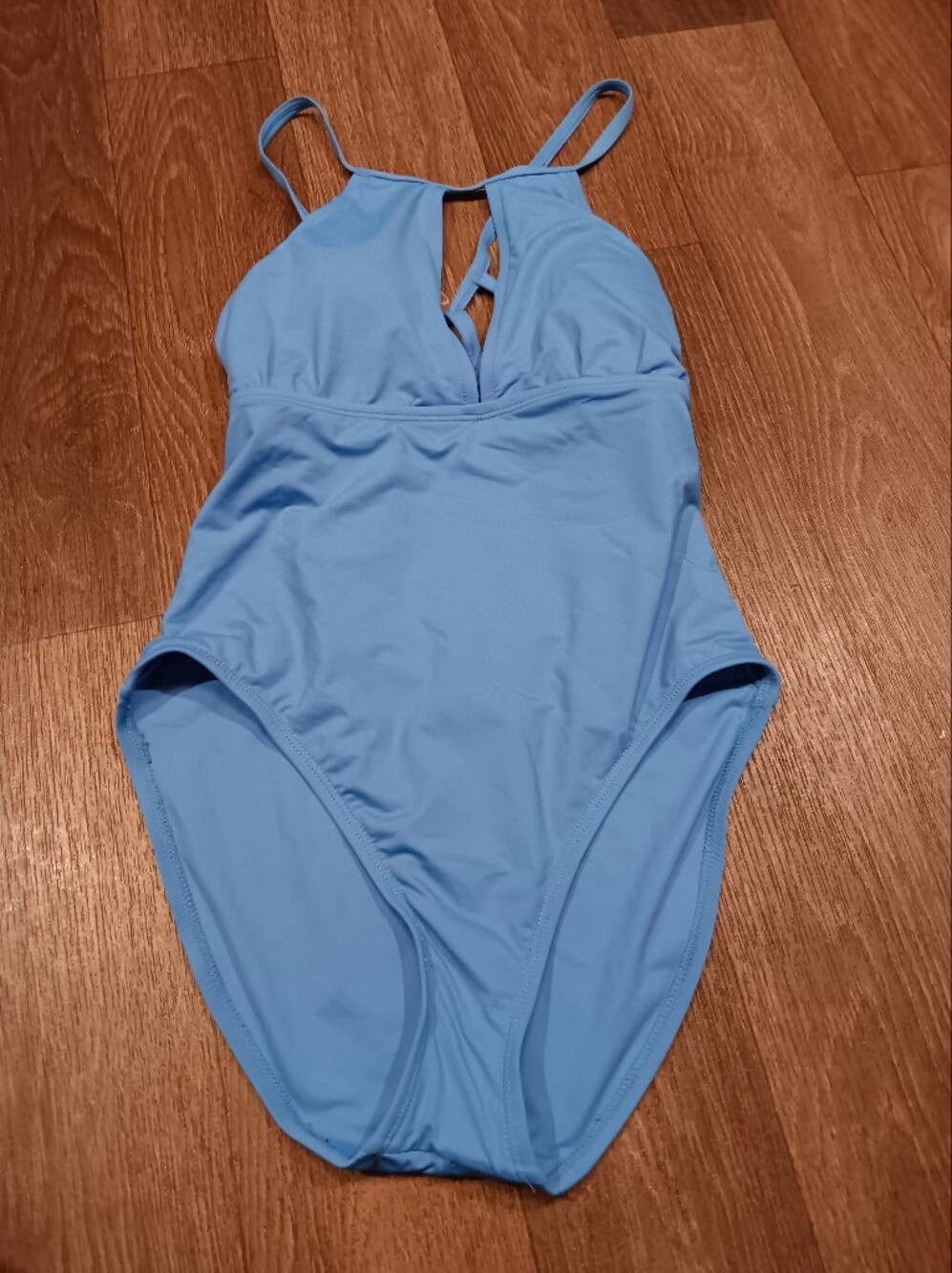 La Blanca Light Blue One-Piece Swimsuit Sz 8